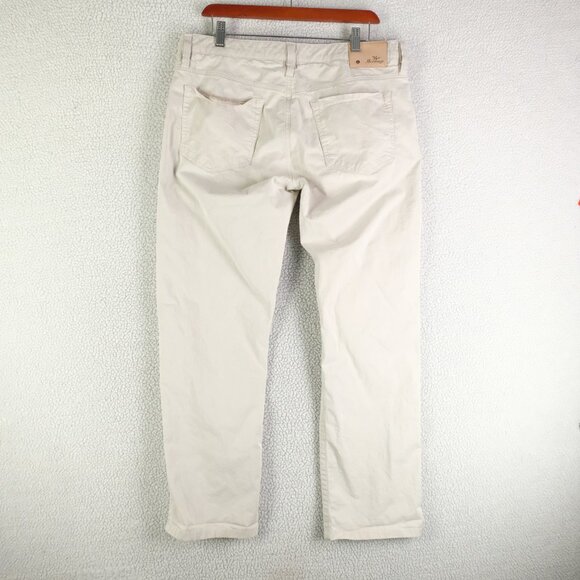 34 Heritage Jeans Mens 36X30 White Courage Mid Rise Straight Lightweight - Picture 3 of 10